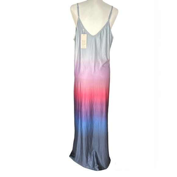 Ombre Tank Summer Adjustable Strap Dress 2XL BNWT - Picture 2 of 9